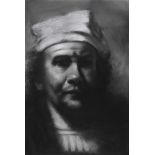 Paul Wilson - REMBRANDT 1665 - Charcoal on Paper - 22 x 15 inches - Signed