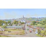 Samuel McLarnon, UWS - BALLYCASTLE TOWN - Coloured Print - 11 x 18 inches - Unsigned