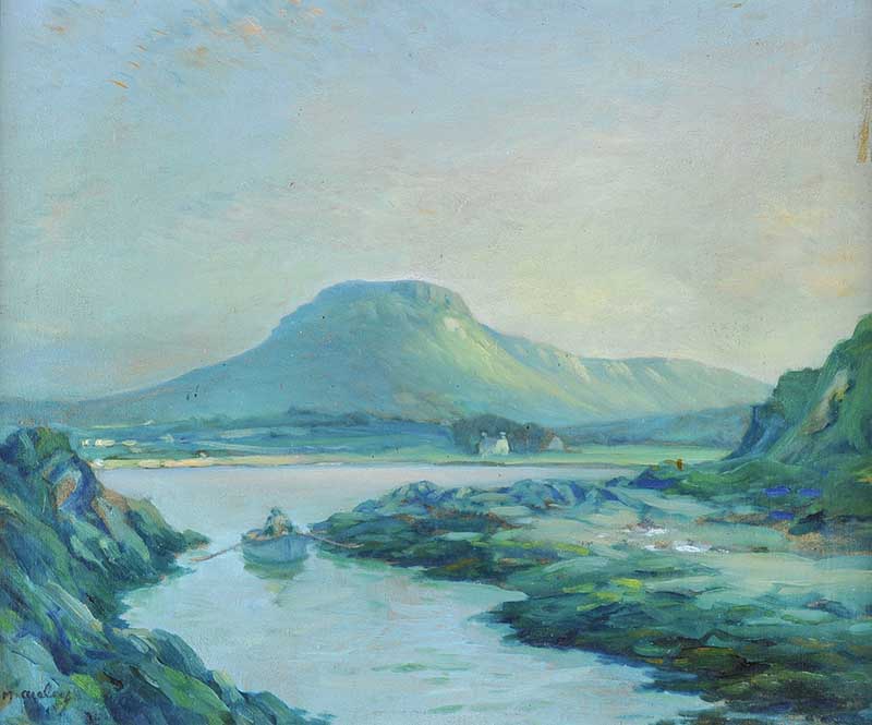 Charles McAuley - LURIG MOUNTAIN - Oil on Board - 18 x 22 inches - Signed