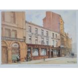 Frank McKelvey, RHA RUA - WILLIAM STREET SOUTH, 1938 - Coloured Print - 10 x 13 inches - Unsigned