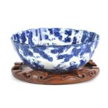 CHINESE BLUE AND WHITE BOWL