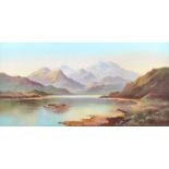 Wendy Reeves - LOCH IN THE HIGHLANDS - Oil on Canvas - 20 x 40 inches - Signed