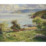 Maurice Canning Wilks, ARHA RUA - SILVER MORNING, CUSHENDUN BAY - Oil on Canvas - 18 x 22 inches -