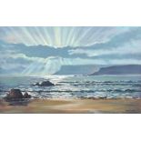 William Henry Burns - FAIRHEAD, BALLYCASTLE - Oil on Board - 17 x 27 inches - Signed