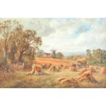 Henry John Kinnaird - A SUSSEX CORNFIELD - Watercolour Drawing - 14 x 20 inches - Signed