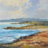 Colin Gibson - DONEGAL COAST NEAR HORN HEAD - Oil on Board - 15 x 15 inches - Signed