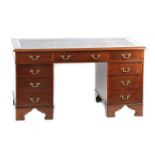 EDWARDIAN MAHOGANY DESK