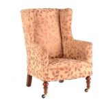VICTORIAN WINGED BACK ARMCHAIR