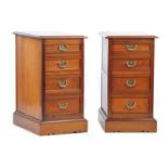 PAIR OF VICTORIAN BEDSIDE PEDESTALS