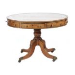 GEORGIAN MAHOGANY DRUM TABLE