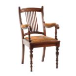 ANTIQUE MAHOGANY DESK CHAIR