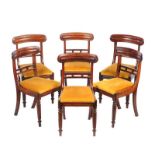 SET OF SIX VICTORIAN BAR BACK DININGROOM