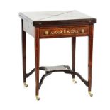 EDWARDIAN ENVELOPE CARD TABLE