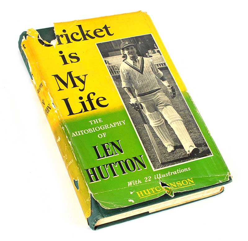 SIGNED BOOK BY LEN HUTTON