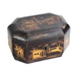 LACQUERED TEA CADDY