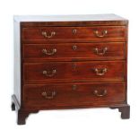 GEORGIAN MAHOGANY CHEST OF DRAWERS