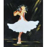 Louise Mansfield - THE DANCER - Oil on Board - 24 x 19 inches - Signed