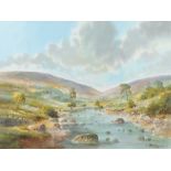 Robert B. Higgins - RIVER CONNEMARA - Watercolour Drawing - 22 x 30 inches - Signed