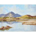 Samuel McLarnon, UWS - CONNEMARA AFTERNOON - Oil on Board - 12 x 16 inches - Signed