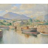 Maurice Canning Wilks, ARHA RUA - ANNALONG HARBOUR, COUNTY DOWN - Oil on Canvas - 20 x 24 inches -