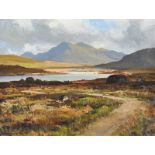 Maurice Canning Wilks, ARHA RUA - IN THE INAGH VALLEY, CONNEMARA - Oil on Canvas - 18 x 24