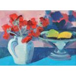 Brian Ballard, RUA - POPPIES IN A JUG - Oil on Canvas - 10 x 14 inches - Signed