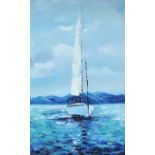 Hannah O'Hanlon - SAILING - Oil on Board - 16 x 10 inches - Signed