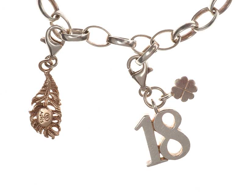 THOMAS SABO STERLING SILVER BRACELET WITH CHARMS - Image 2 of 3