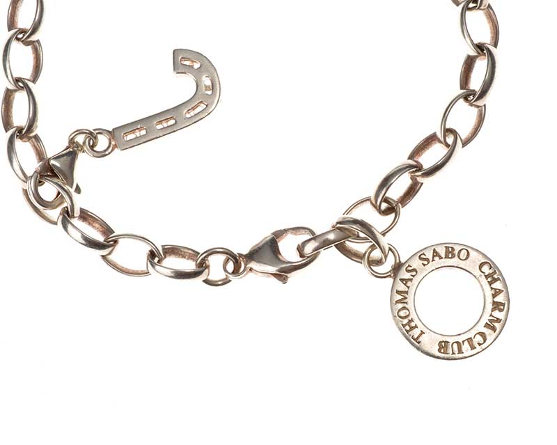 THOMAS SABO STERLING SILVER BRACELET WITH CHARMS - Image 3 of 3