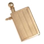 ANTIQUE 9CT GOLD LIGHTER PENDANT