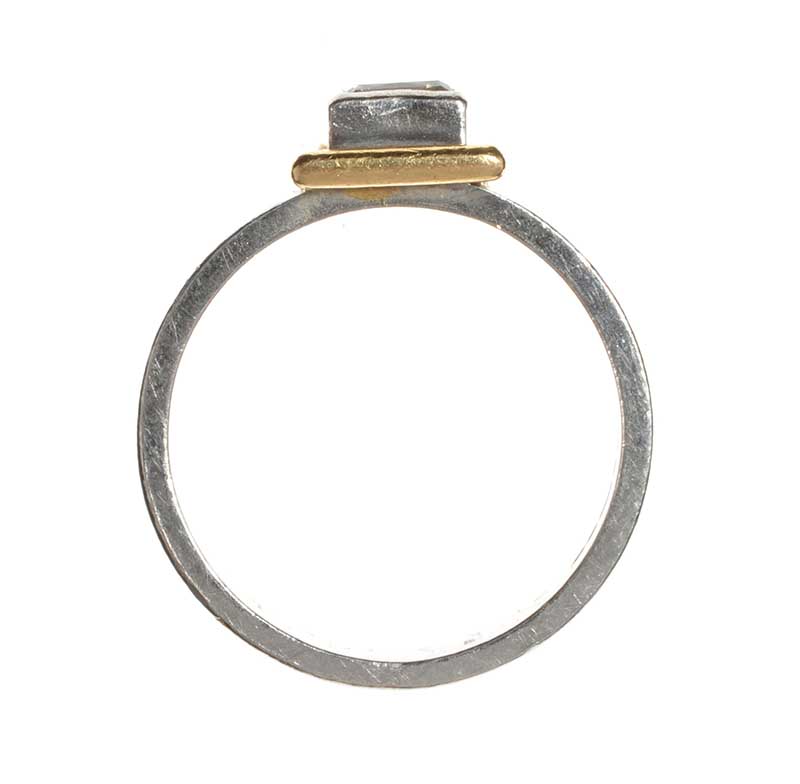 PLATINUM, 18CT GOLD AND DIAMOND RING BY DESIGNERS 'THE STEENSONS' - Image 3 of 3