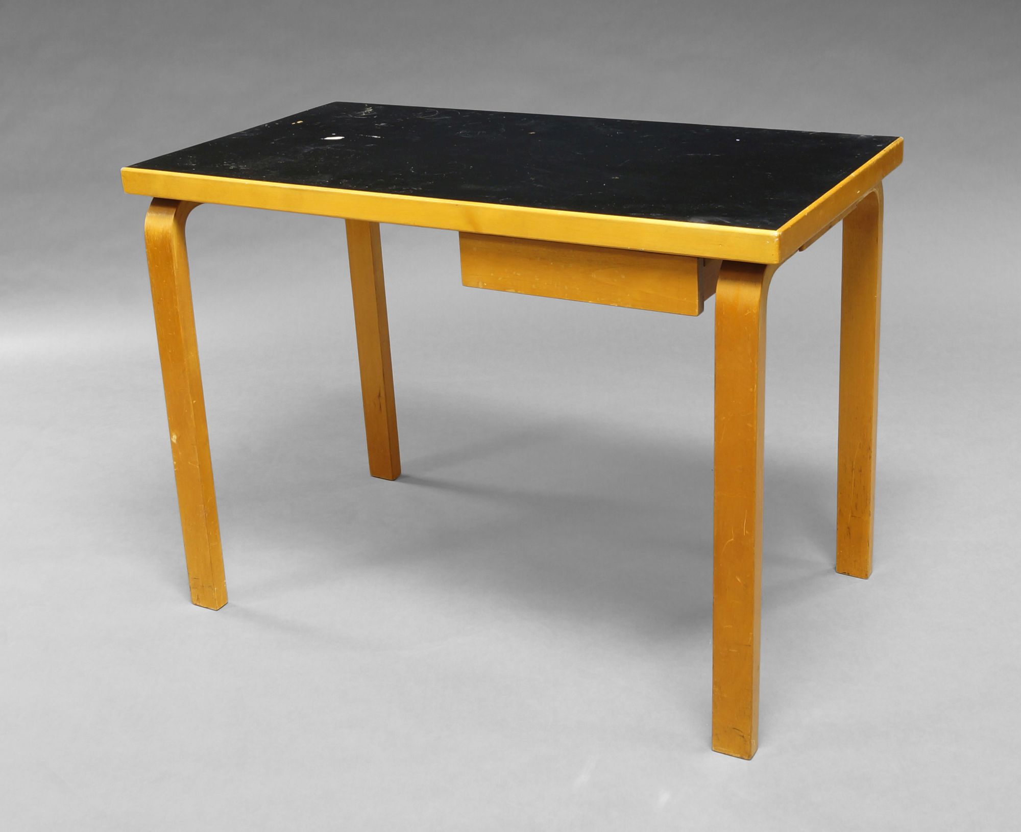 Alvar Aalto for Artek, Finland, a rectangular desk, c.