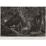 Samuel Palmer RWS, British 1805-1881- "The Sepulchre"; etching on wove, with publisher's blindstamp,