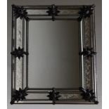 Barbini, a Venetian mirror, 2006, a rectangular mirror decorated with foliate etched design and