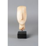 A Cycladic marble head, in the style of the Late Spedos Type, Early Cycladic II, 20th century,