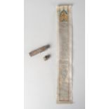 A talismanic scroll, containing prayers and some suras written on gazelle skin in Gubari script,