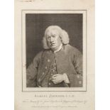 Thomas Cook, British 1744-1818- "Samuel Johnson LLD" after Sir Joshua Reynolds PRA; engraving,