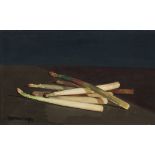 Rafael Durancamps, Spanish 1891-1979- Asparagus; oil on board, signed, 38x60.