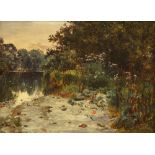 William E Harris, British 1860-1930- "Low Water on the River Wynion,