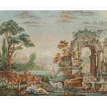 Manner of Francesco Albani, early 19th century- Arcadian pastoral scene with figures,