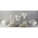 Wedgwood: A part porcelain service of the Crane pattern, for six people,