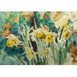 Francis Edward James RWS RBA NEAC, British 1849-1920- Daffodils; watercolour, signed,