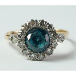 Zircon and diamond ring,