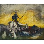 Spanish School, mid 20th century- Scene from Don Quixote; oil on canvas laid down on board,