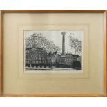 Robert T Blayney, British 1929-2016; "Trafalgar Square"; etching and aquatint,