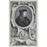 Jacobus Houbraken, Dutch 1698-1780- "Thomas Cromwell Earl of Essex", after Holbein,