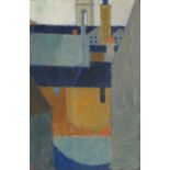 Bjorn Nielsen, Danish, 20th century- "Tage i Paris"; oil on canvas, signed with initials,