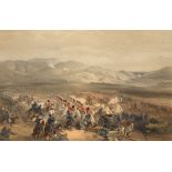 William Simpson RI, British 1823-1899- "Charge of the Heavy Cavalry Brigade",
