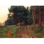 Ernest Arthur Rowe, British 1860-1922- "Silence Claimed Her Evening Reign"; oil on canvas,