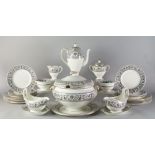 Florentine pattern, a Wedgwood bone china part dinner service,